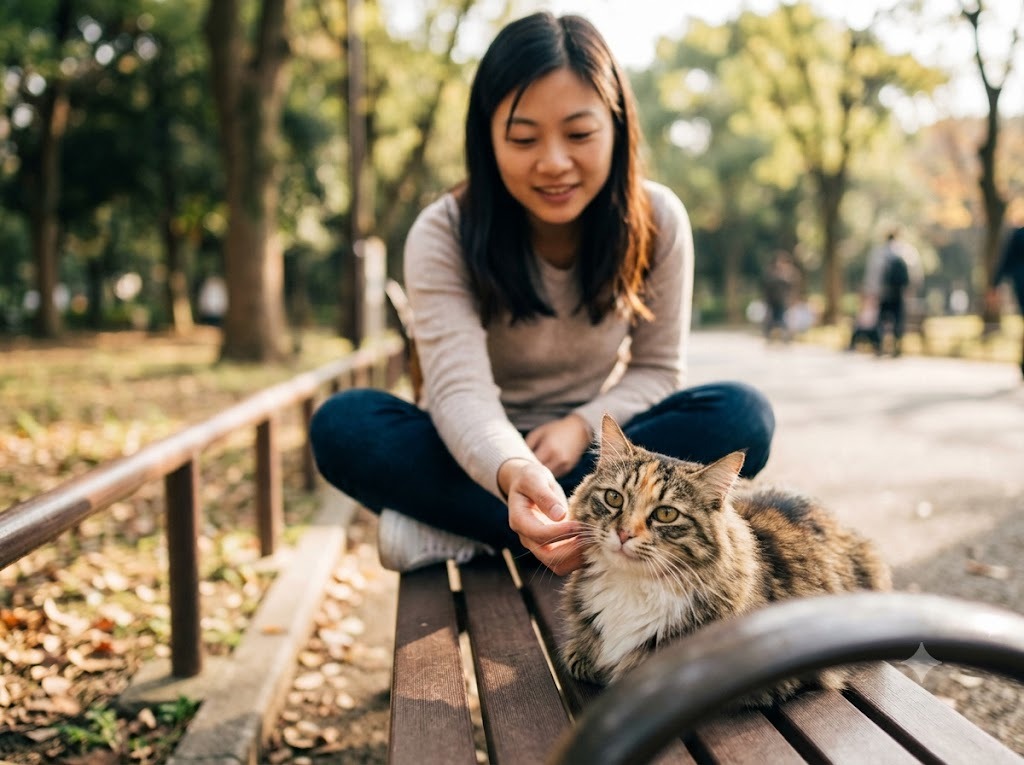 Chạm lấy nét vào mắt con vật, hậu cảnh mờ nhẹ